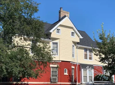 Residential roof tear-off preparation in Queens